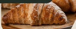 Freshly baked croissants